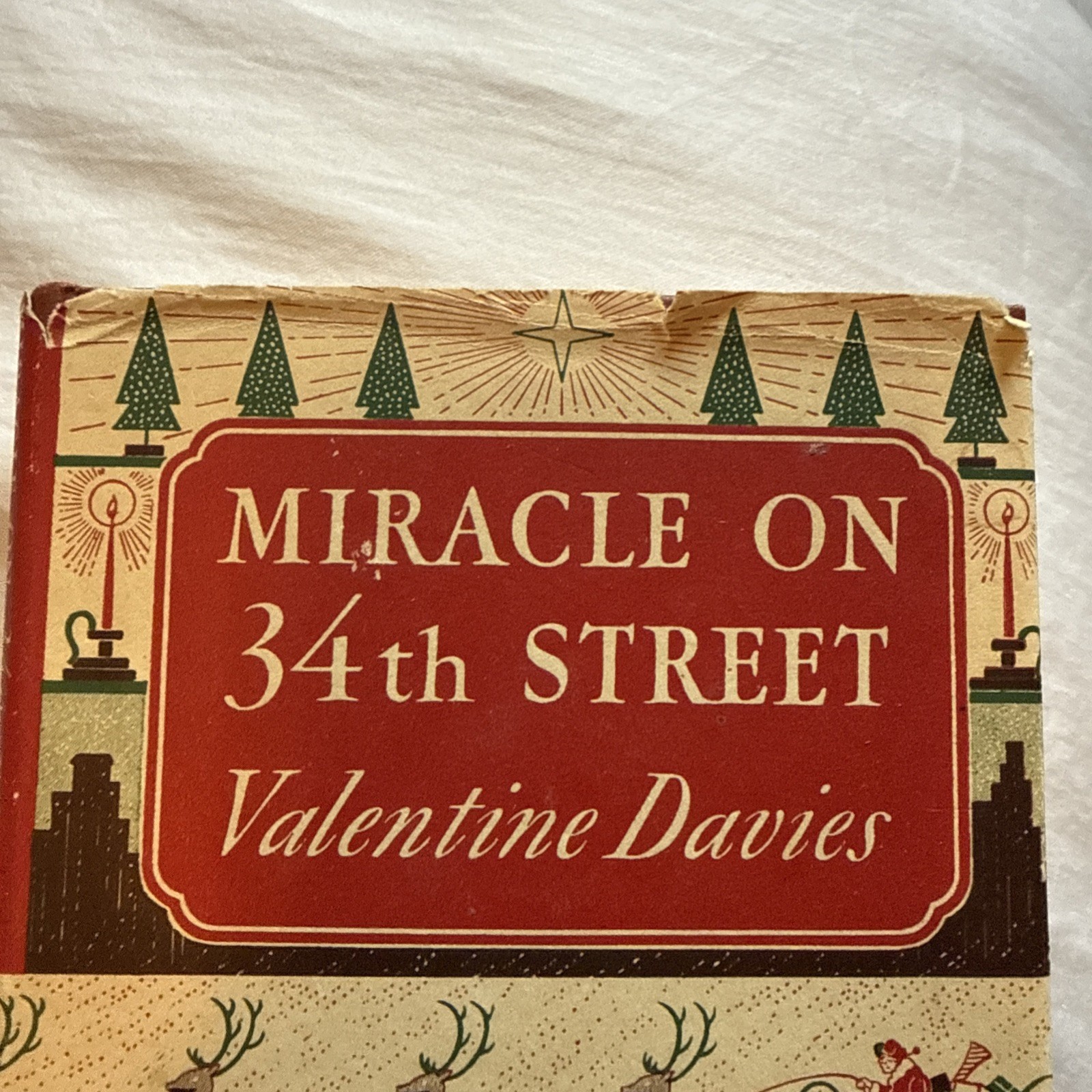 Miracle on 34th Street by Valentine Davies 1947 HC/DJ 1st Edition Harcourt