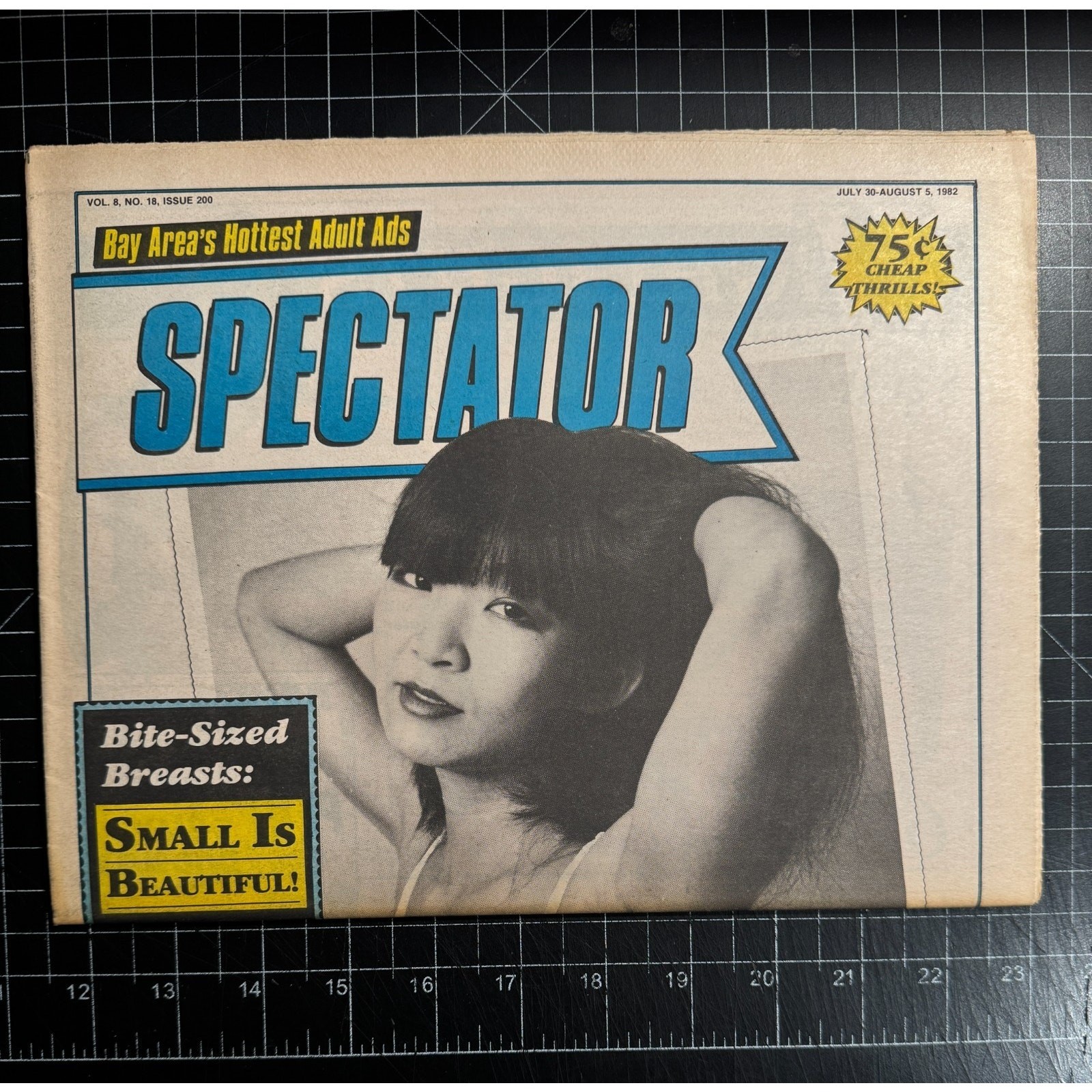 RARE – the Spectator v8n18 Issue 200 Uncirculated Bay Area Newsprint VG+ 7/30/82