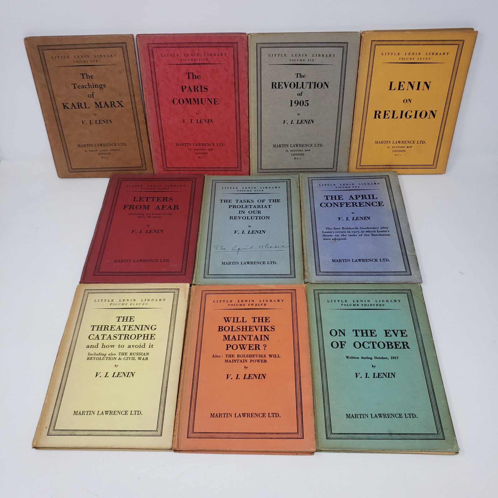 Little Lenin Library 10 Volume Set Martin Lawrence Ltd. 1930s Political Theory