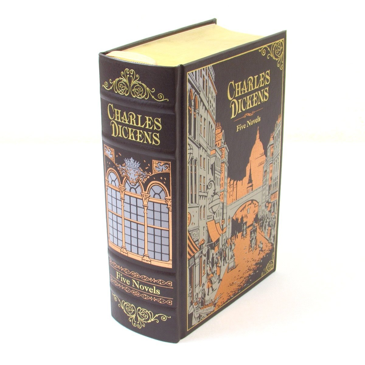 Charles Dickens Five Novels 2010 Barnes & Noble Leather HC Great Expectations +