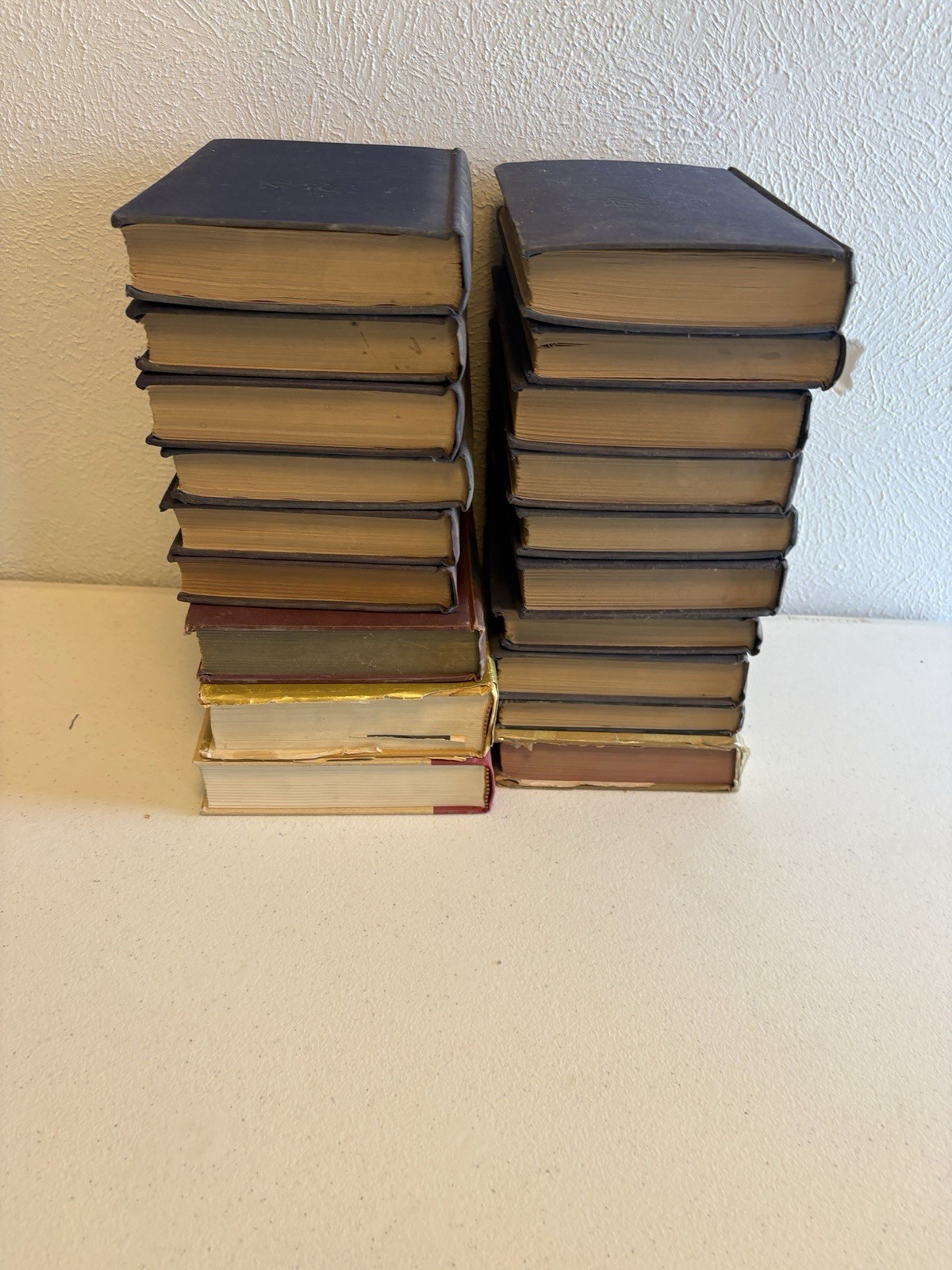 Lot of 19 Vintage Antique Hardcover Books – Mixed Titles Home Decor / Bookshelf