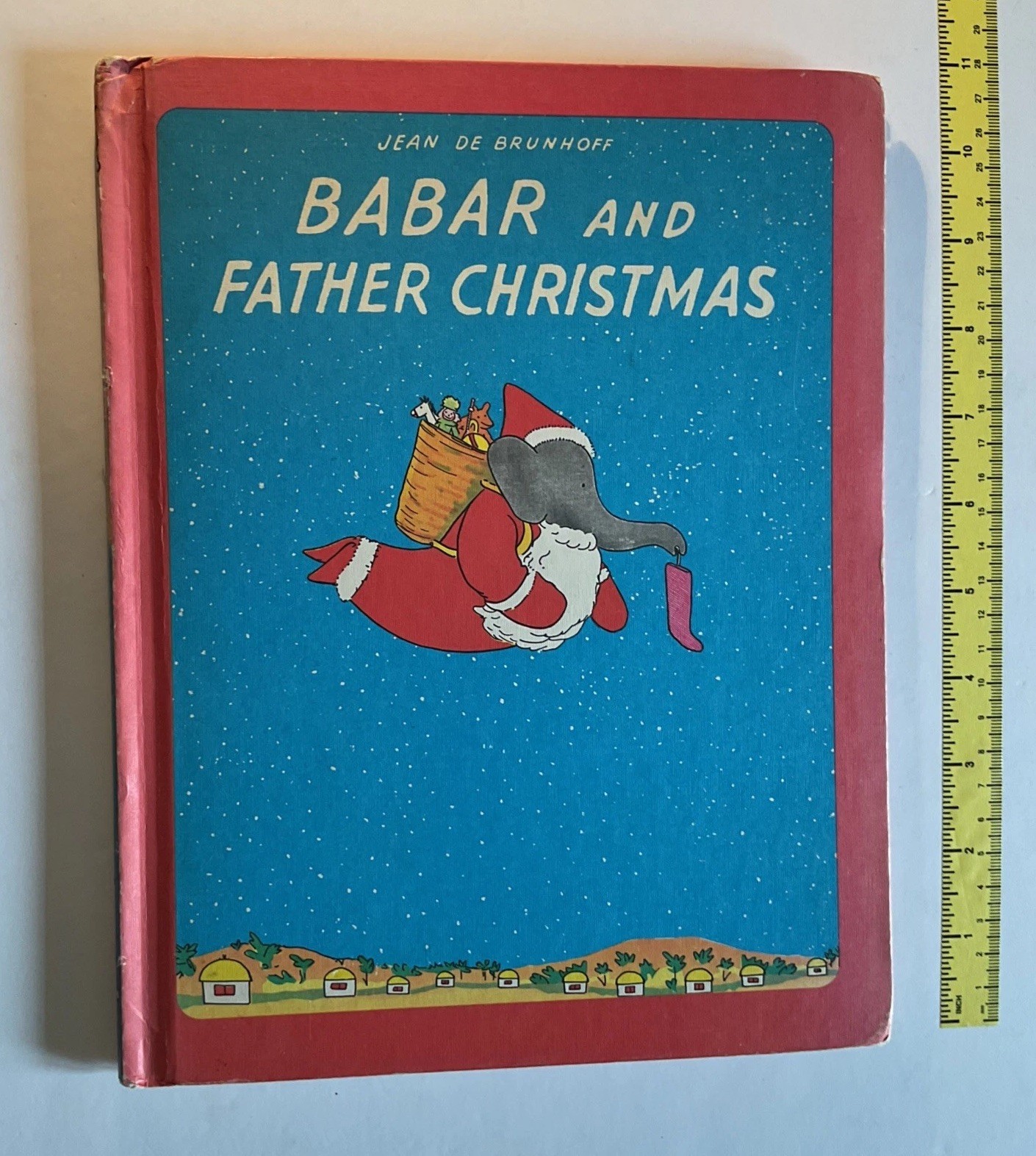 Babar and Father Christmas – Jean De Brunhoff – HC – Random House – Vintage 1968