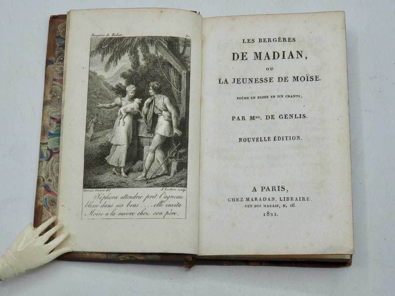 1821 Les bergères de Madian, ou la jeunesse de Moïs – Par MADAME DE GENLIS Rare