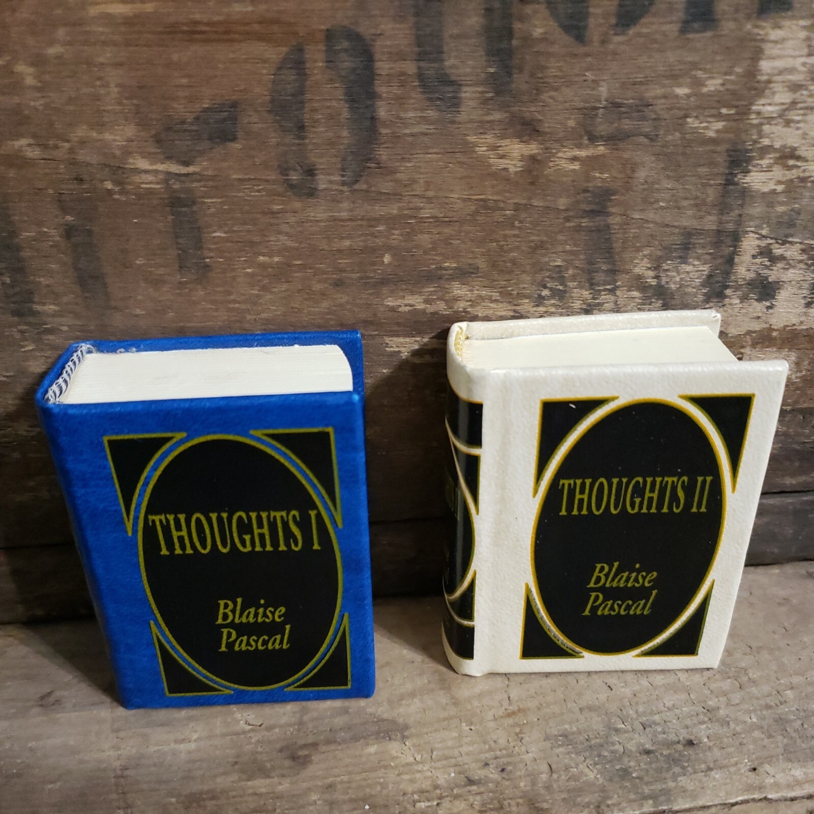 DEL PRADO ~THE MINIATURE CLASSICS LIBRARY~THOUGHTS I & II ~ BLAISE PASCAL