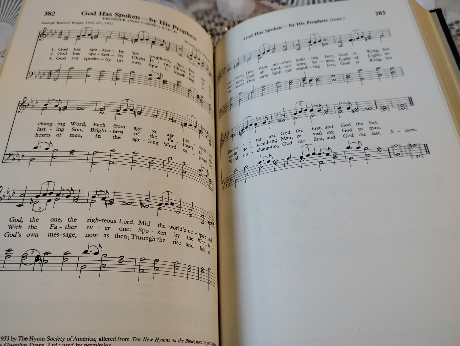 1972 WORSHIPBOOK Services & Hymns WESTMINSTER PRESS Gilt Edges FINE Calligraphy