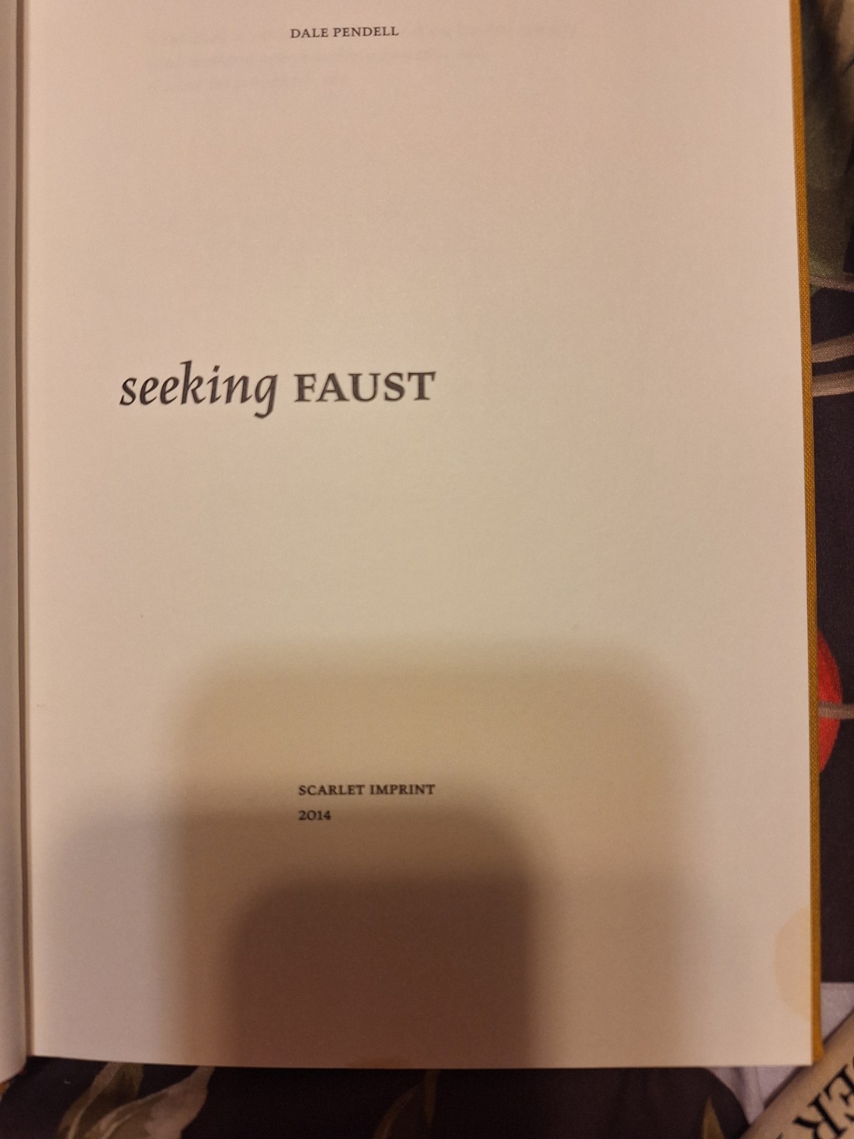 See Description Scarlet Imprint Seeking Faust Limited Edition