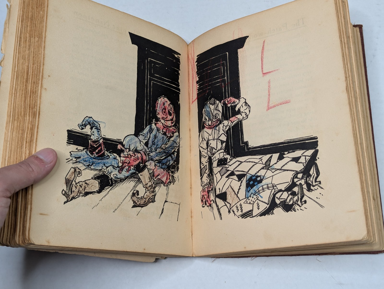 (Rough) HARDCOVER BOOK THE PATCHWORK GIRL OZ L FRANK BAUM 1913 Book