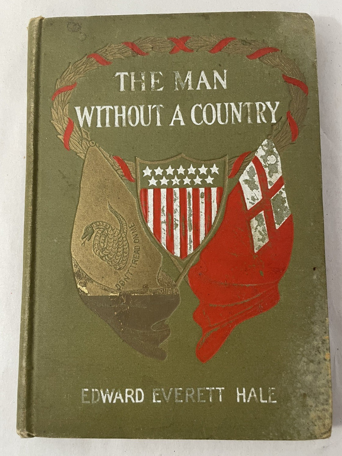 Vintage Book The Man Without a Country Edward Everett Hale Flag Cover