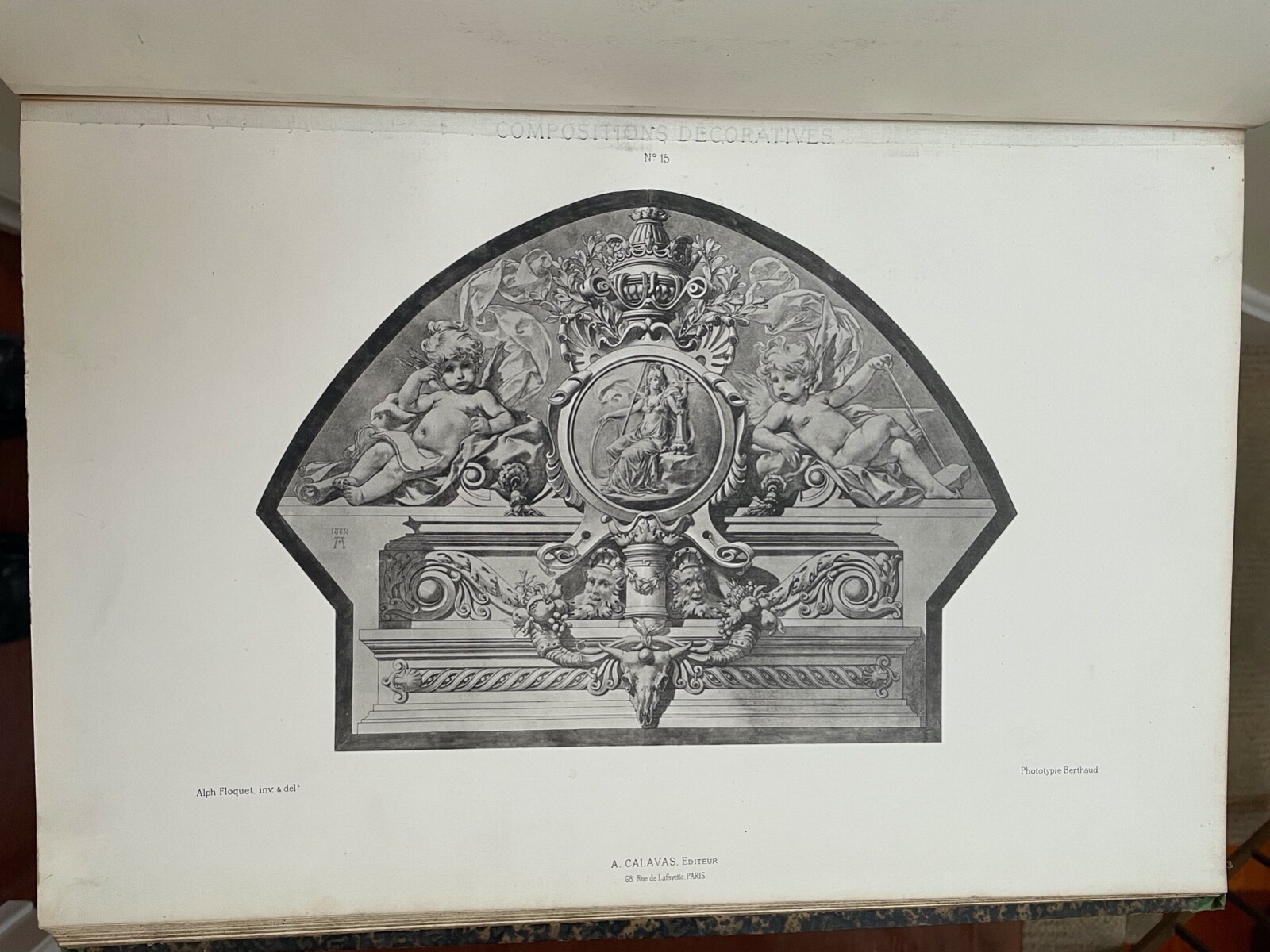 COMPOSITIONS DECORATIVES Alph. Floquet – HB 1882 36 Plates Edition – In French
