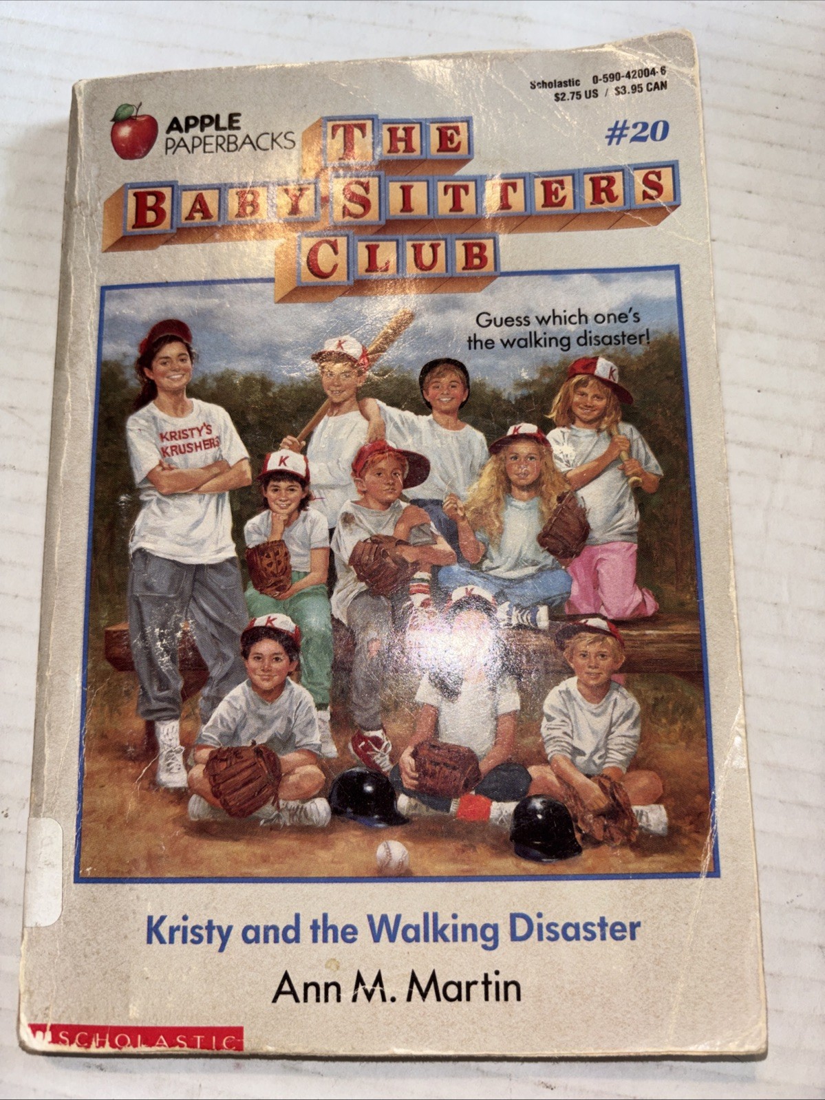 Babysitters Club #20 Kristy and the Walking Disaster-Acceptable- Ann M.Martin PB