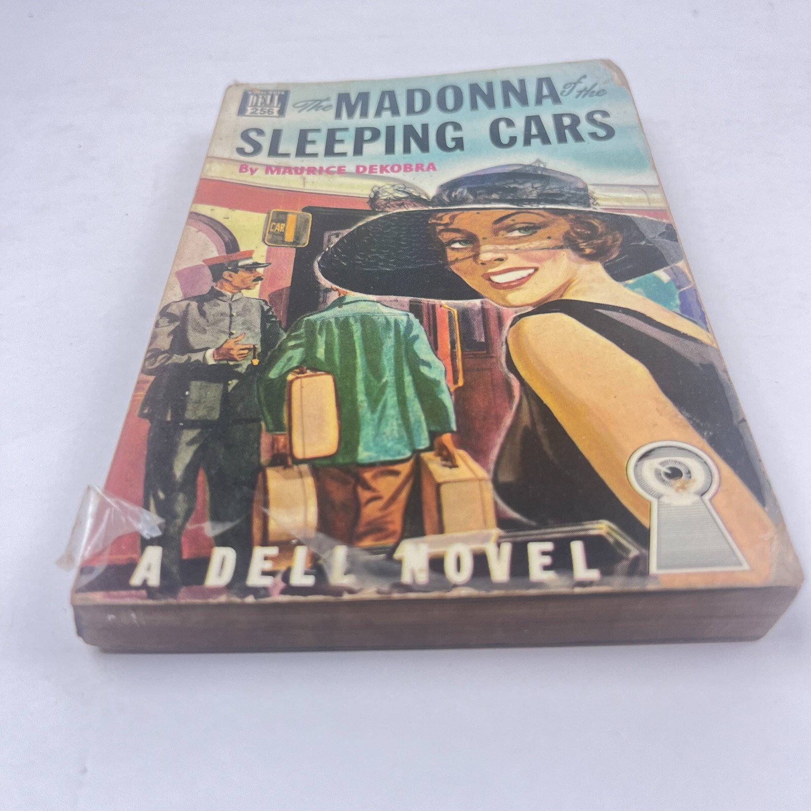 The Madonna of the Sleeping Cars by Maurice DeKobra (1948 Dell #256 Map Back)