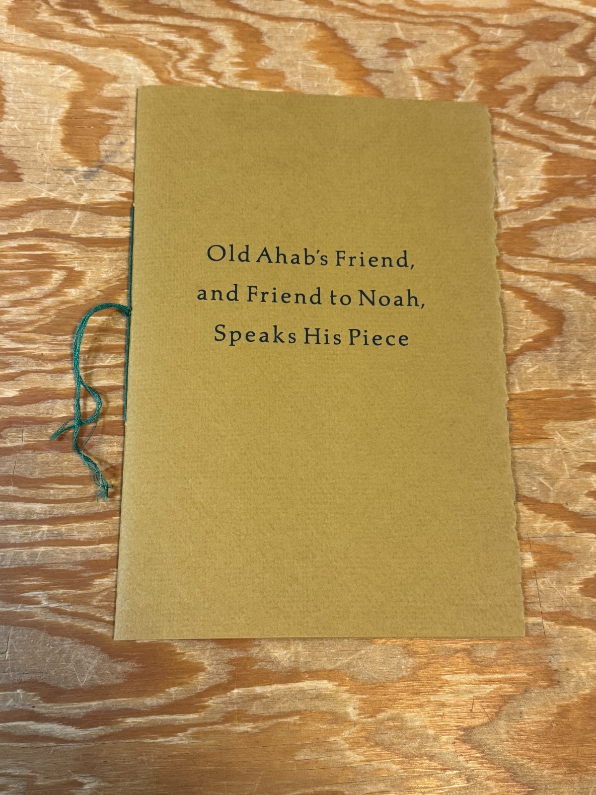 Ray Bradbury / OLD AHAB’S FRIEND AND FRIEND TO NOAH SPEAKS HIS PIECE 1st ed 1971