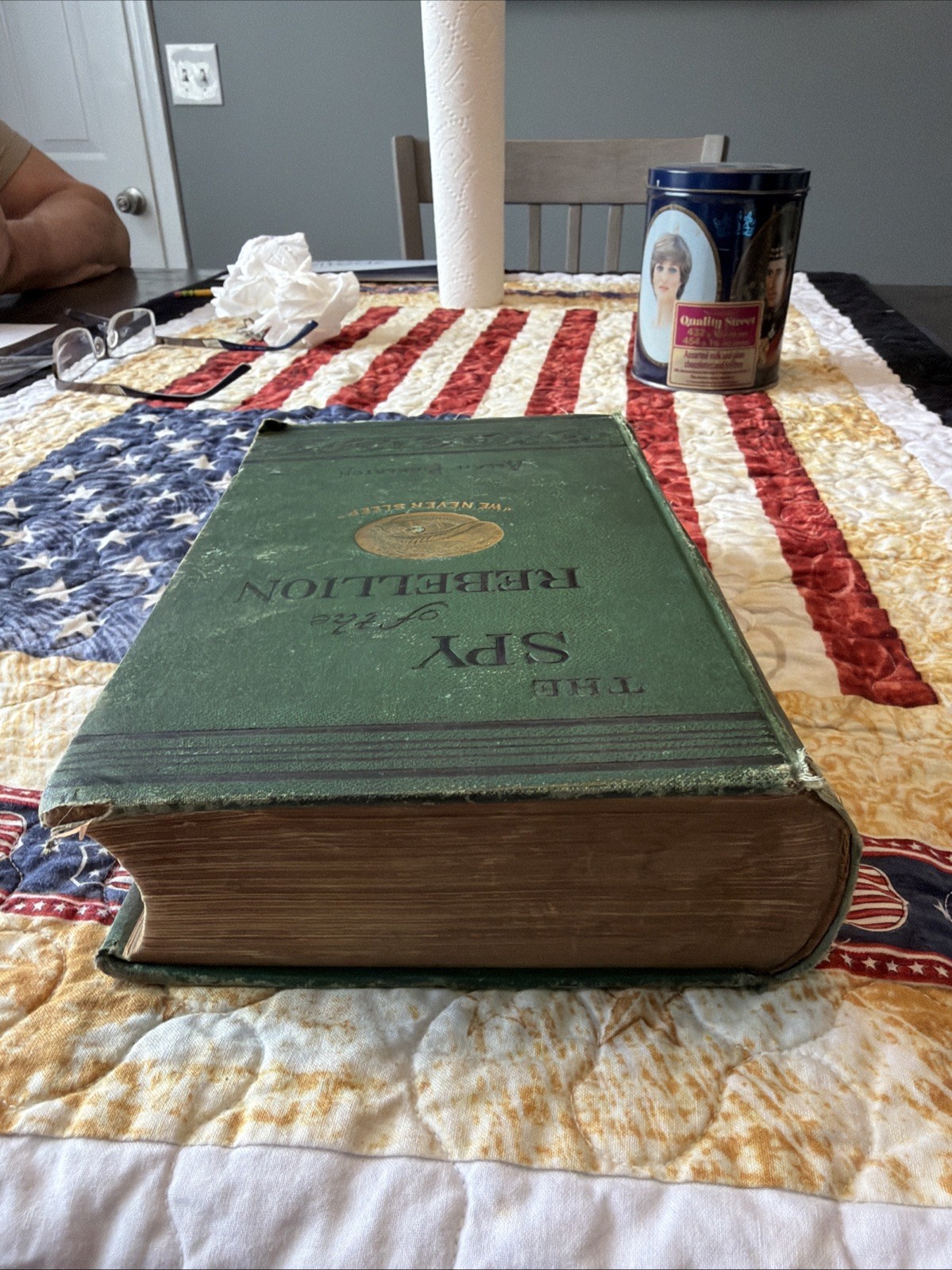 Rare Signed By The Author, 1883, The Spy Of The Rebellion By Alan Pinkerton