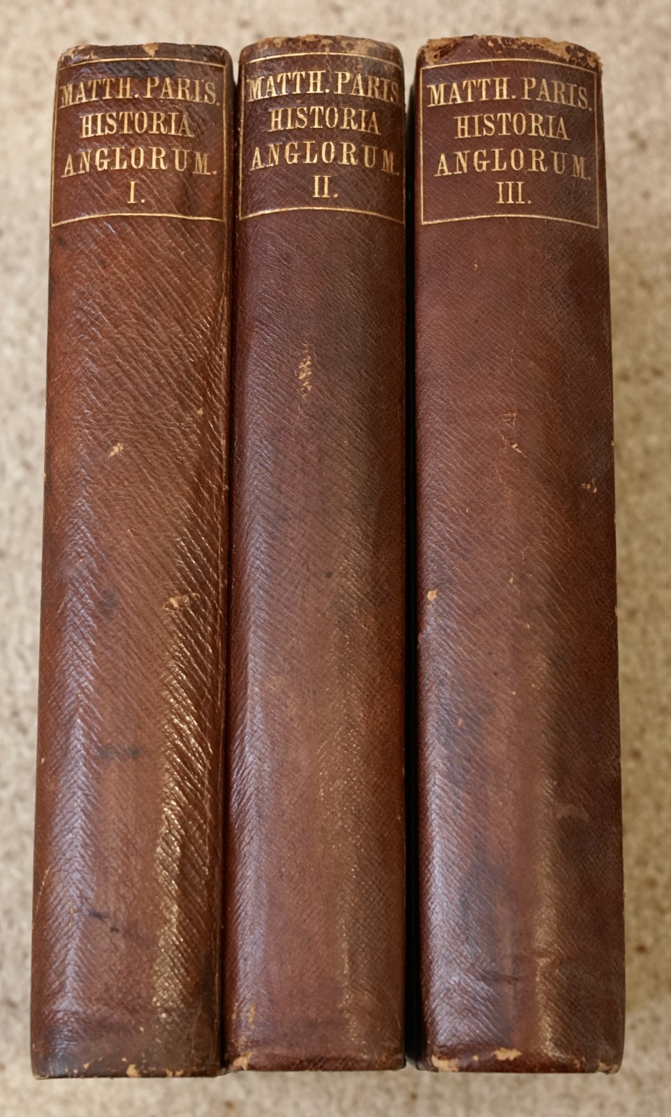 Matthew Paris Historia Minor – 3 Volume Set Rolls Series Chronicles Memorials