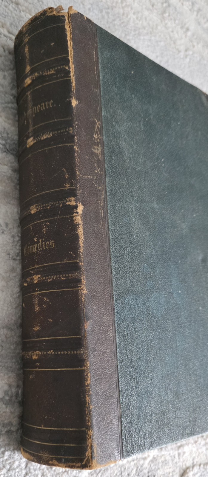 Antique 1850s Shakespeare Comedies Book Johnson Fry NYSteel Engravings