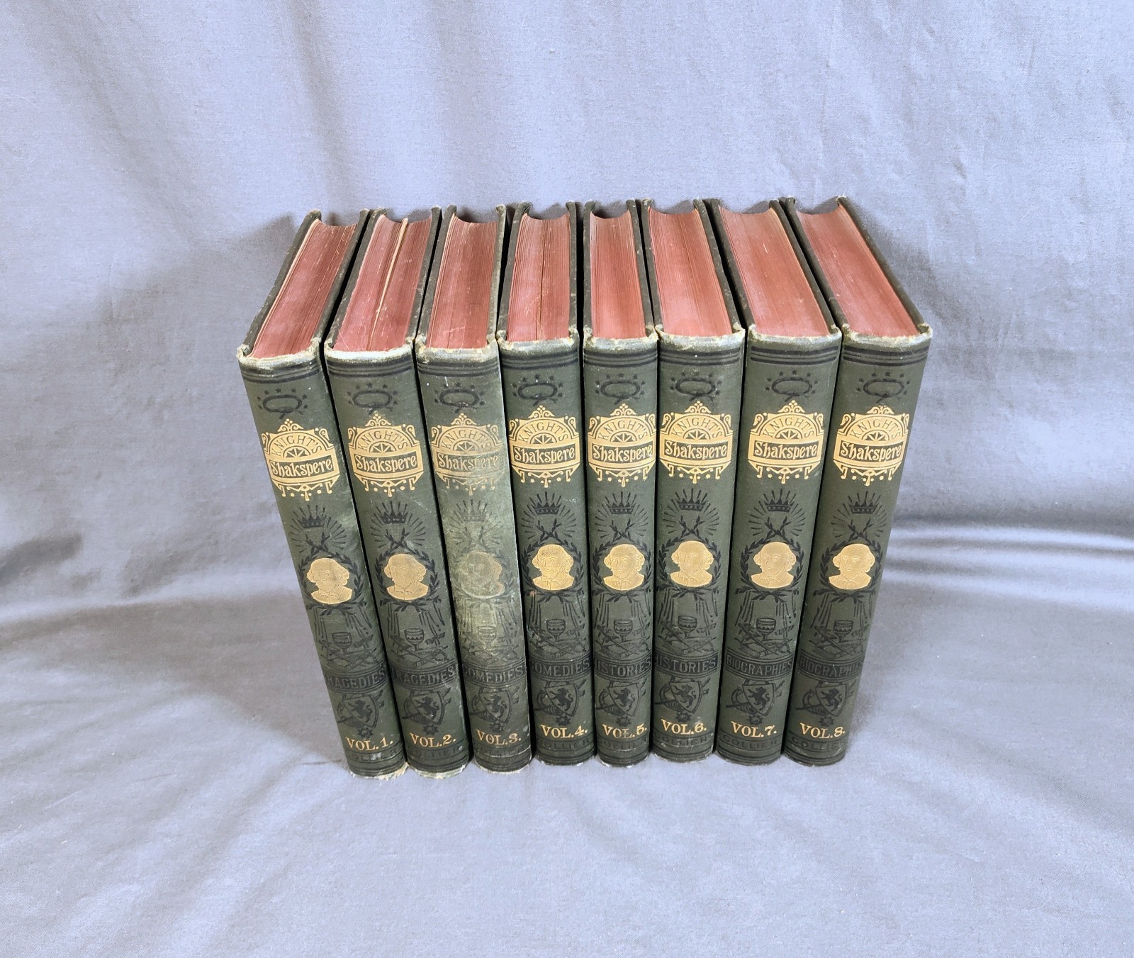 1890s Pictorial Edition Works of Shakspere Antique Shakespeare Set Complete 8