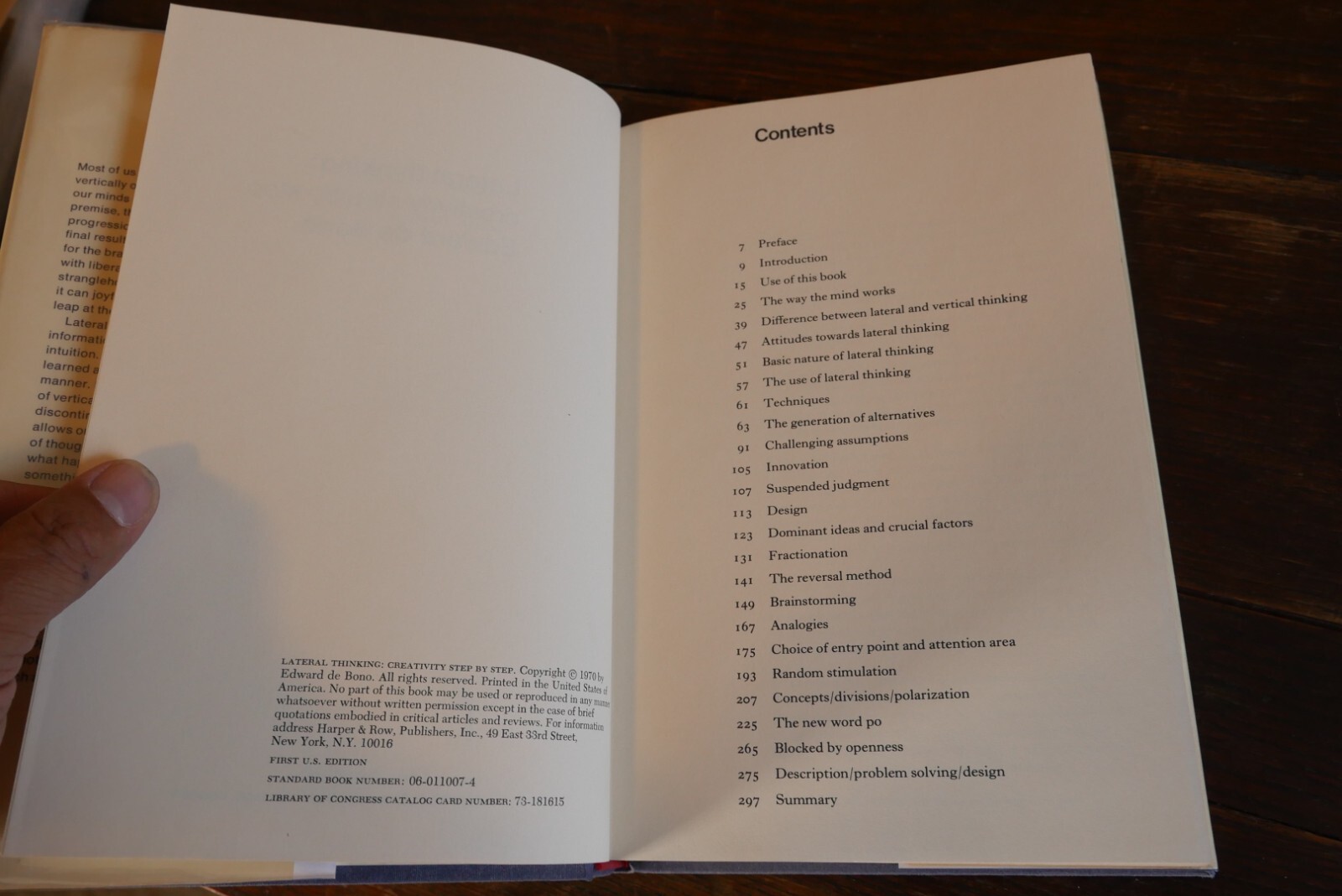 Lateral Thinking: Creativity Step by Step by Edward de Bono First US Edition