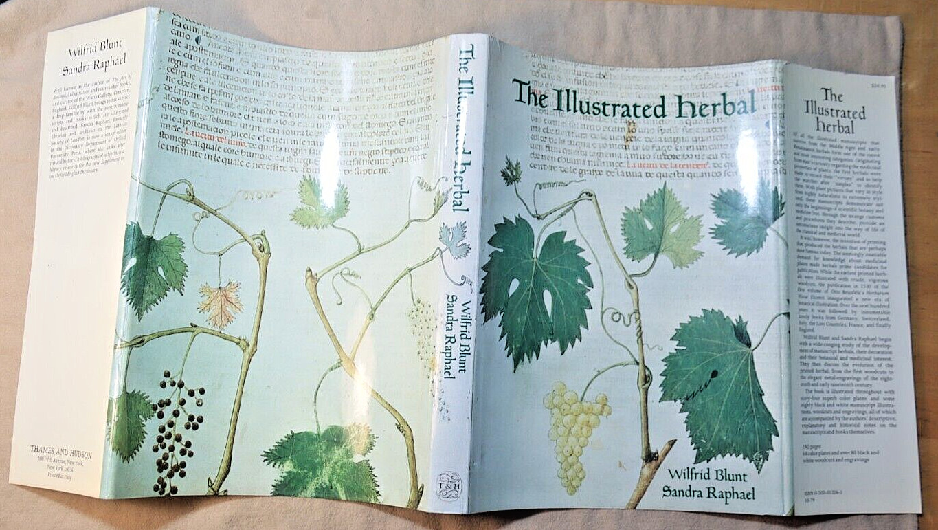 ILLUSTRATED HERBAL by Blunt 1979 First Ed HC/DJ HERBALISM Superstition Medicinal