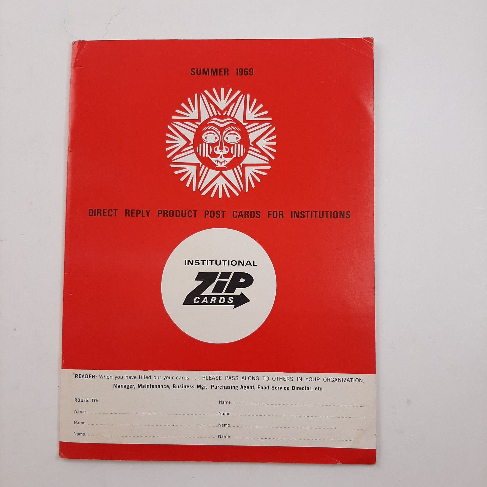 INSTITUTIONAL ZIP CARDS CATALOG 1969 Direct Reply Product Post Cards MBi23
