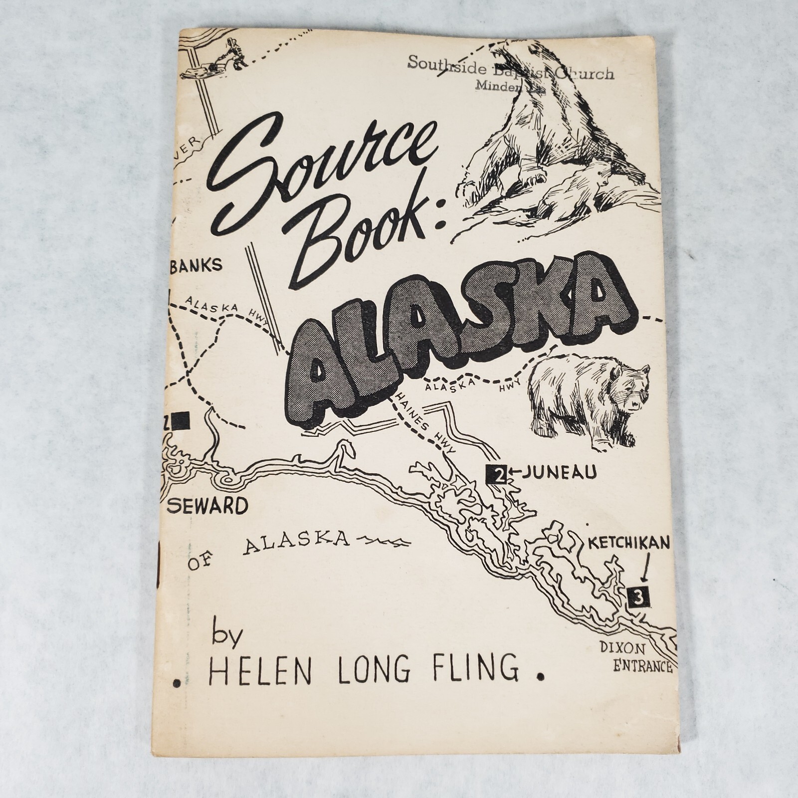 Source Book: Alaska – 1954 Christian Stapled Softcover by Helen Long Fling