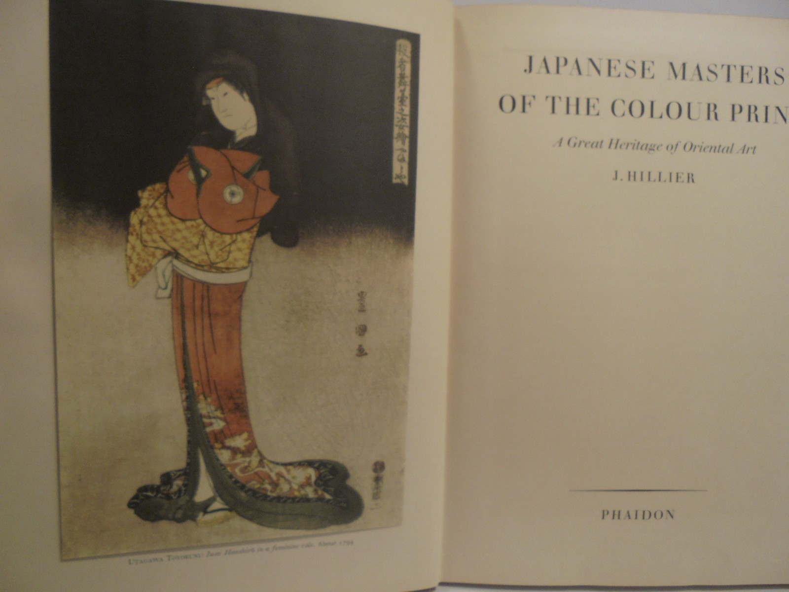 JAPANESE MASTERS OF THE COLOUR PRINT Phaidon 1954 HC Illustrated FREE SHIPPING