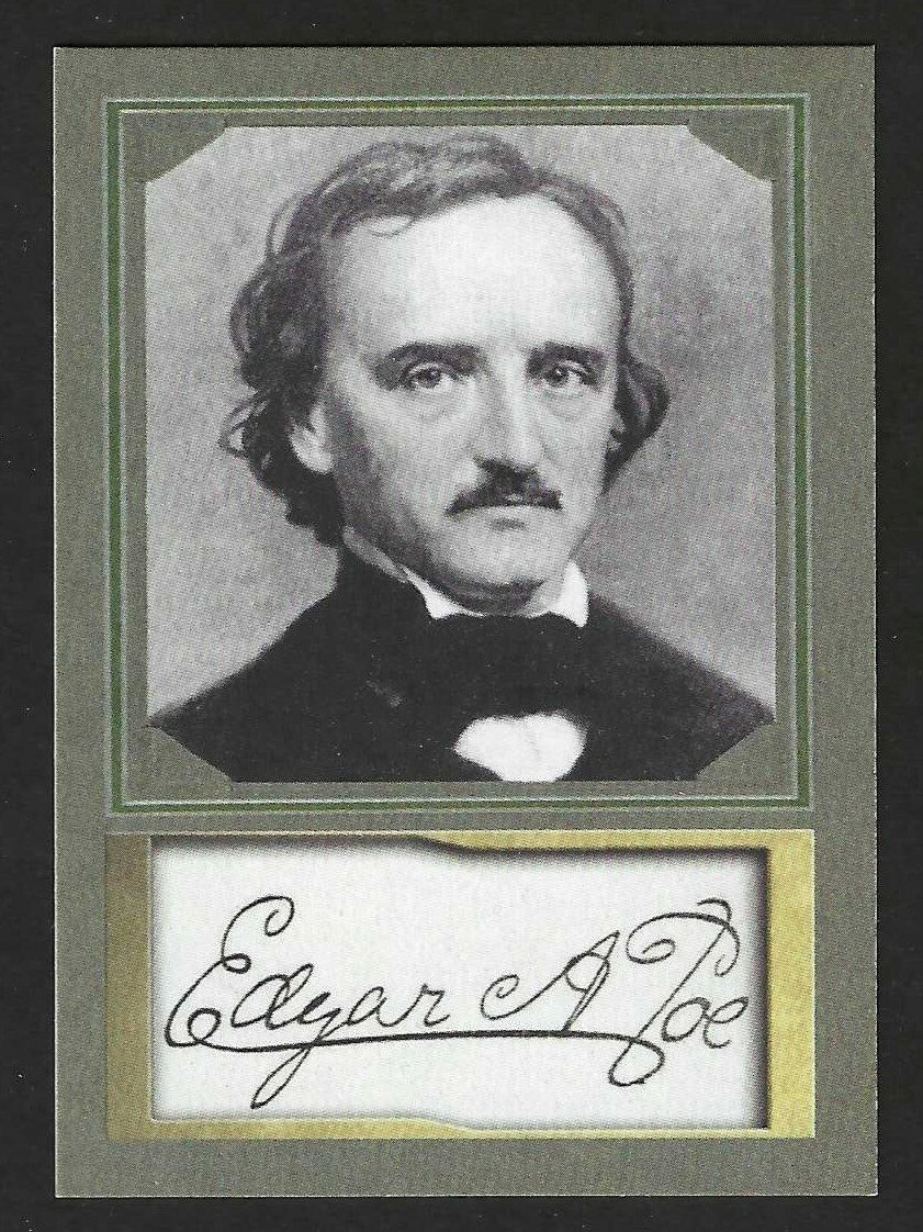 EDGAR ALLAN POE – ACEO D. GORDON PROMO TRADING CARD – MINT CONDITION