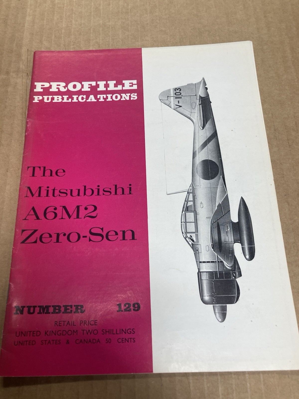 Profile Publications #129 MITSUBISHI A6M2 ZERO-SEN WWII Airplane RENE FRANCILLON