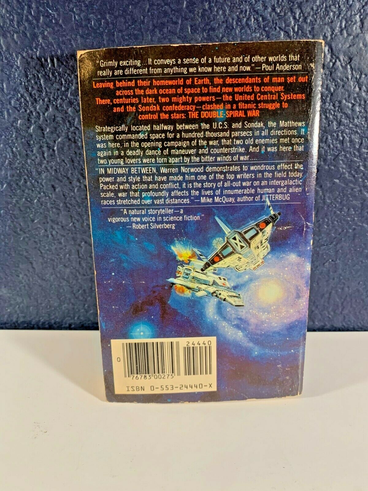 Warren Norwood MIDWAY BETWEEN Double Spiral War Volume 1 Book Novel PB 1st 1984