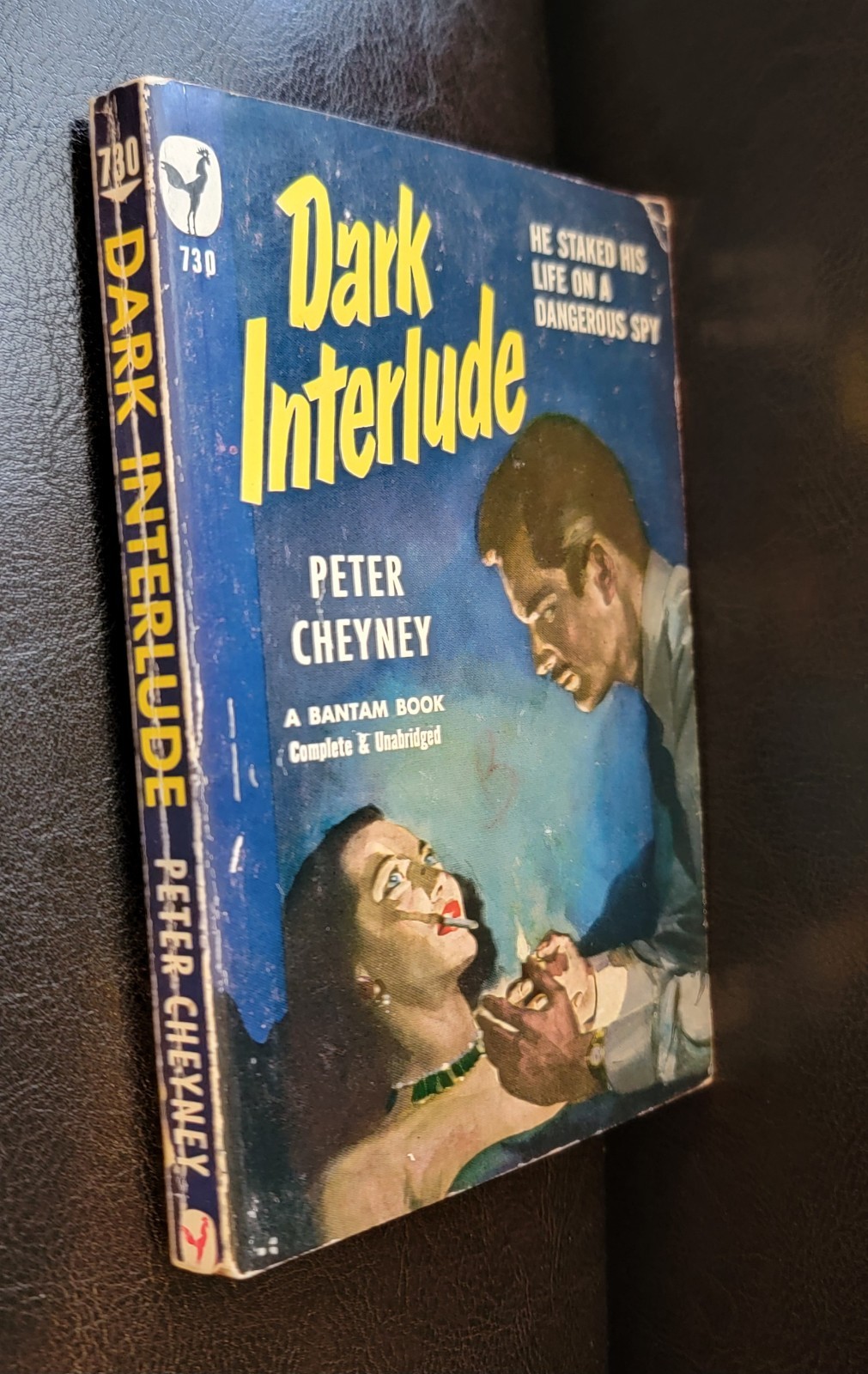 Dark Interlude Peter Cheyney Bantam 730 1st PB 1949 Noir Pulp C.C. Beall GGA