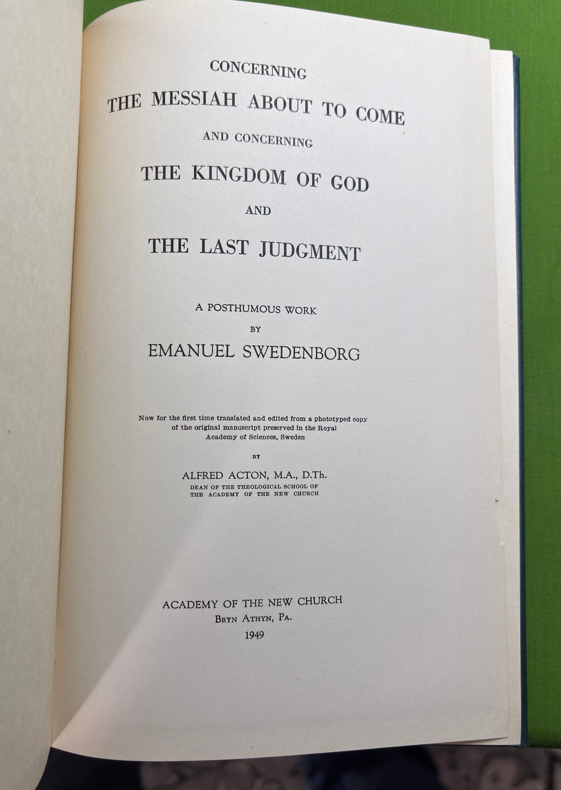 APOCALYPSE EXPLAINED Full Set EMANUEL SWEDENBORG Book Christian BIBLE Revealed