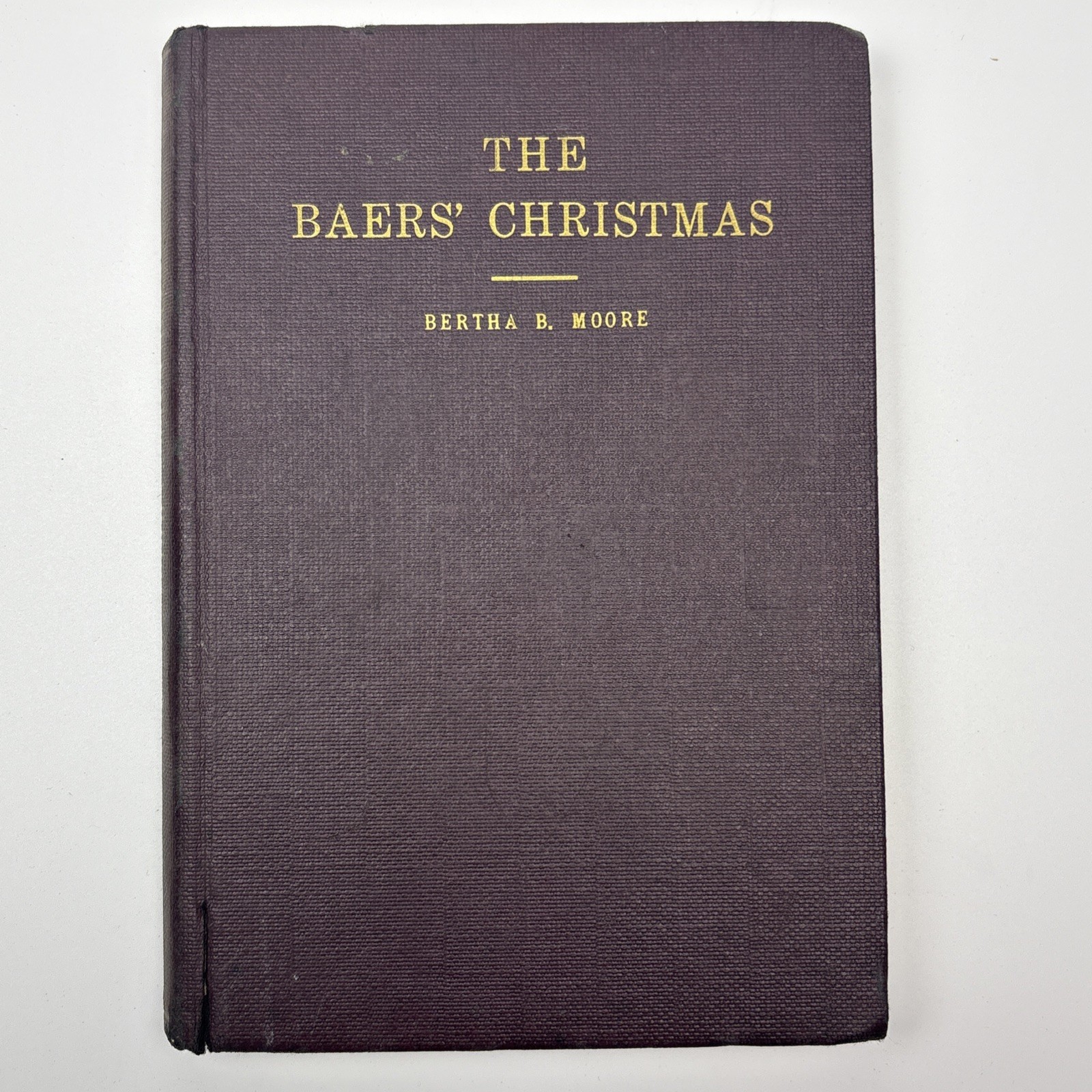 The Baers’ Christmas Bertha B. Moore 1942 Wm. B. Eerdmans Hardcover 1st Edition