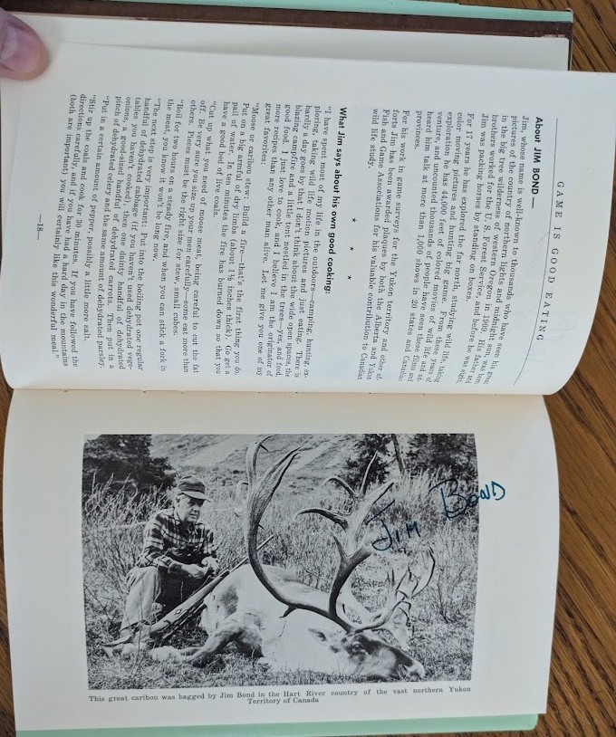John Willard Game Is Good Eating Signed By 8 Bond, Murie, Taber, Mears, Carhart+