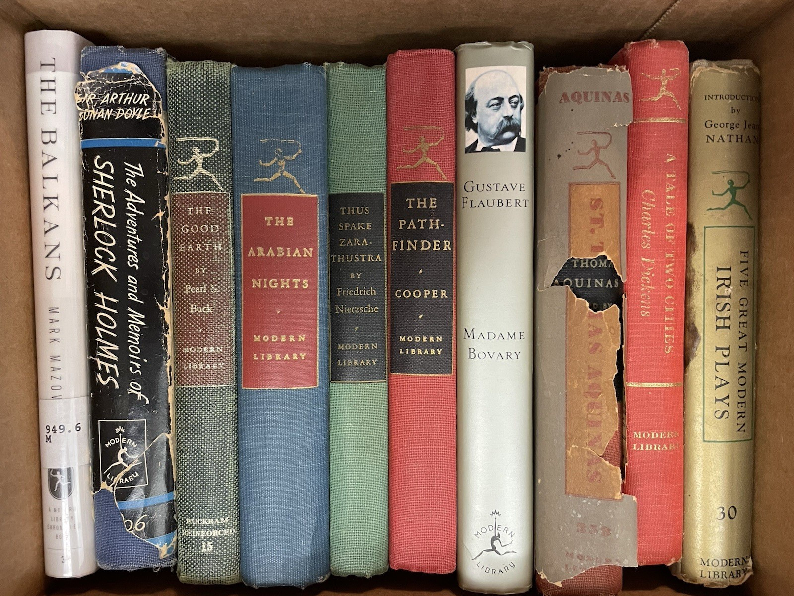 Modern Library Lot X 10 Dickens; Pearl Buck; Cooper; Nietzche; Doyle