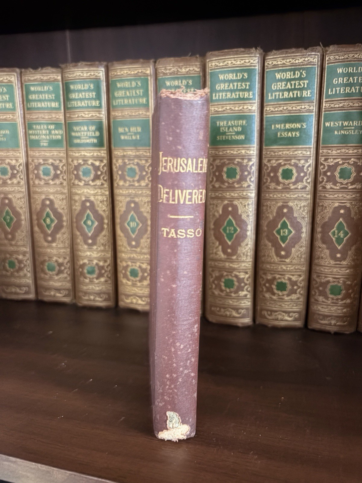 Antique Book“ Jerusalem Delivered“ By Torquato Tasso 1881 First Edition
