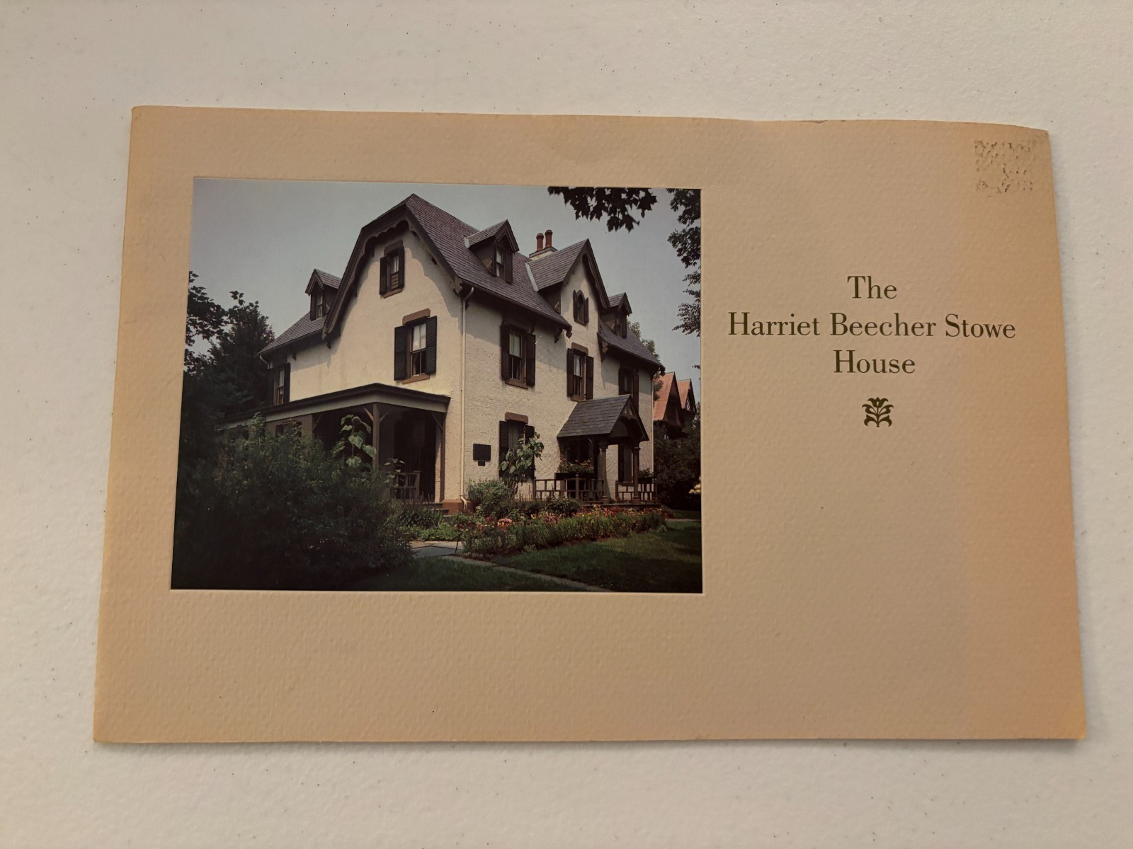 The Harriet Beecher Stowe House Hartford Connecticut Vtg Paperback Booklet 1993