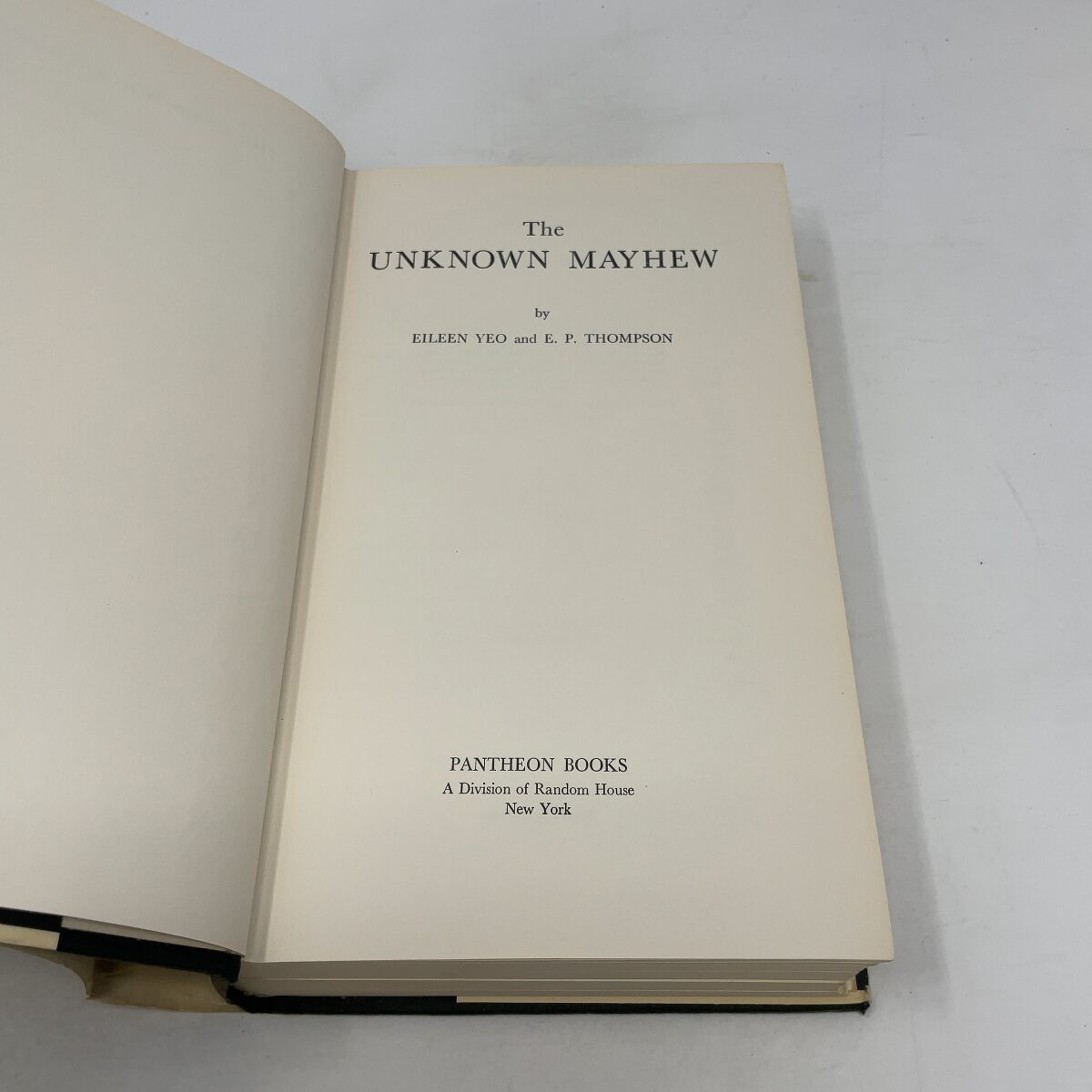 The Unknown Mayhew by Henry Mayhew HC First Edition Very Good 1971