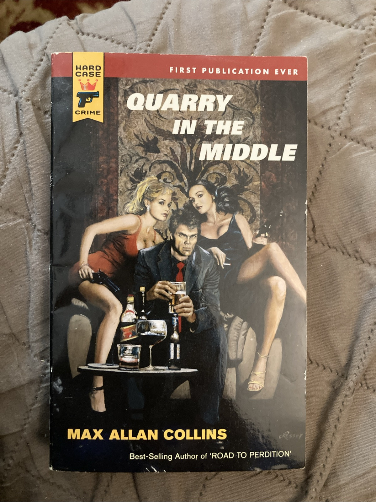 Crime gga Vintage Pb, Quarry In The Middle by Collins, Hard Case 061, 2009, NVG+