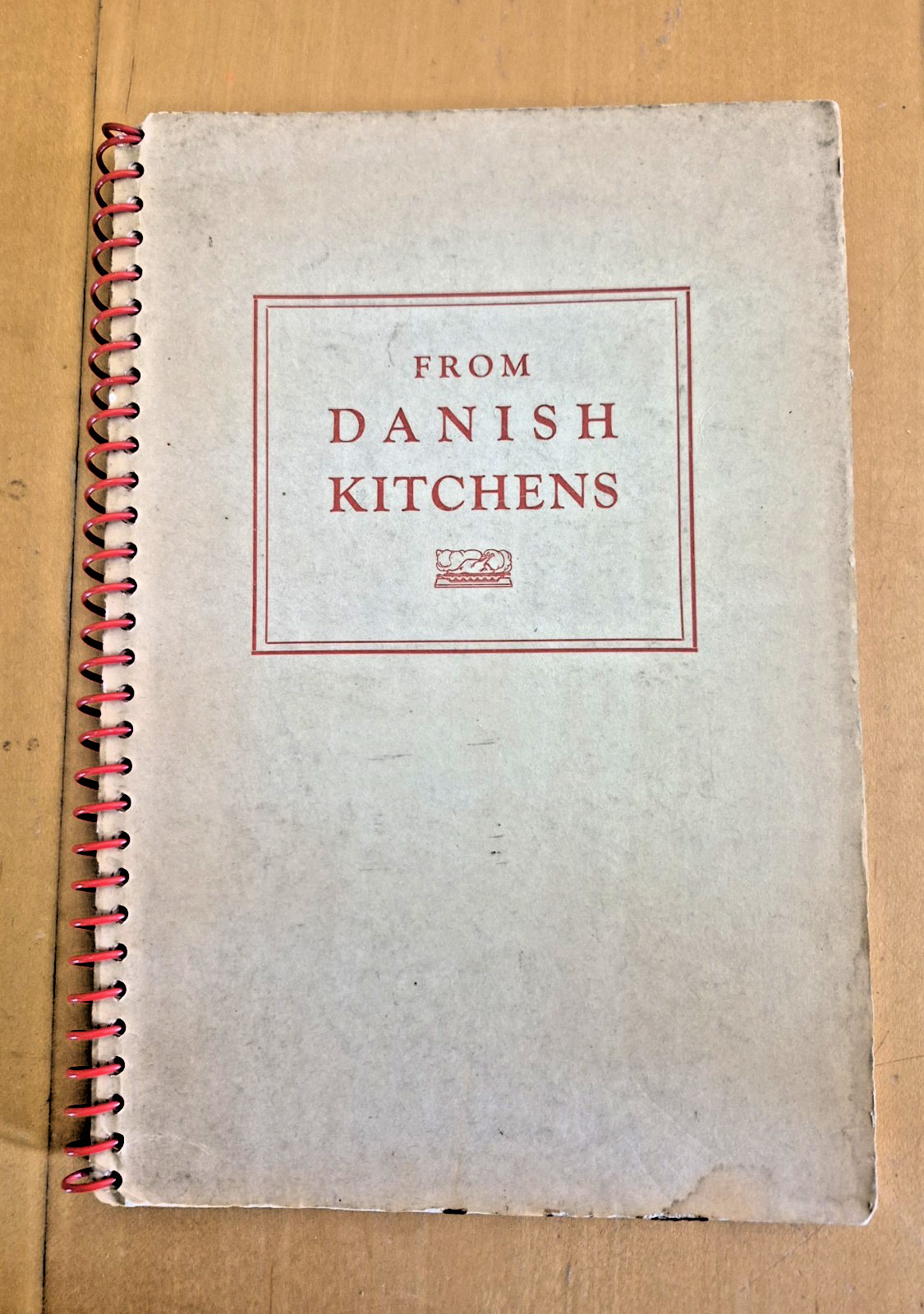 From Danish Kitchens Cookbook 1941 Vintage Cookbook Spiral Reading Copy DAMAGED