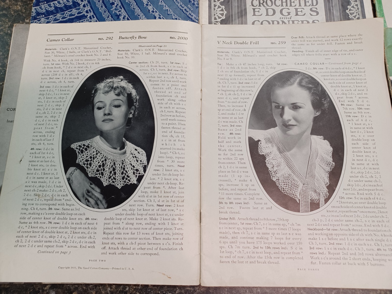 VTG Crochet & Knitting Tatting Pattern Booklets Magazines 1930’s Fasion Research