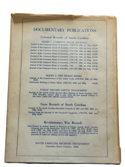Biographical Directory Senate SC 1776?1964 • Reynolds & Faunt • Rare
