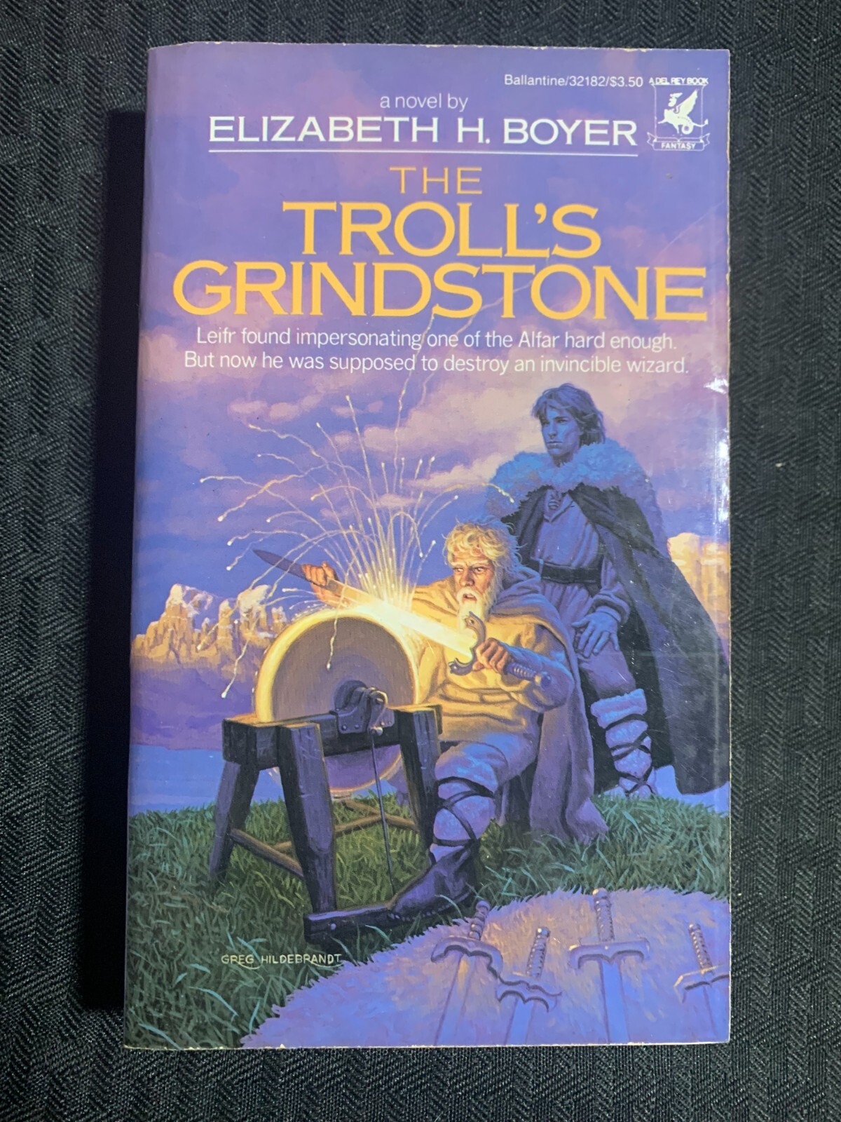 1986 THE TROLL’S GRINDSTONE by Elizabeth Boyer VG+ 4.5 1st Del Rey Paperback