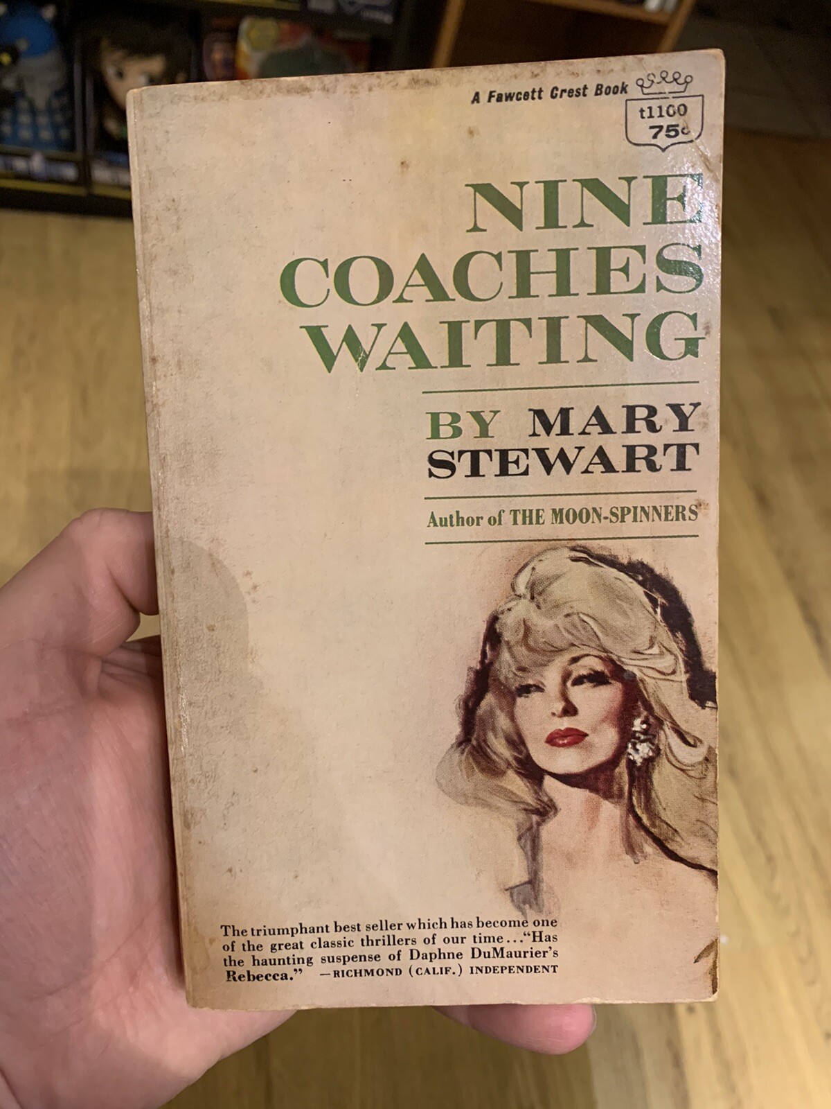 Nine Coaches Waiting By Mary Stewart 1958 Vintage Paperback Fawcett Crest Book