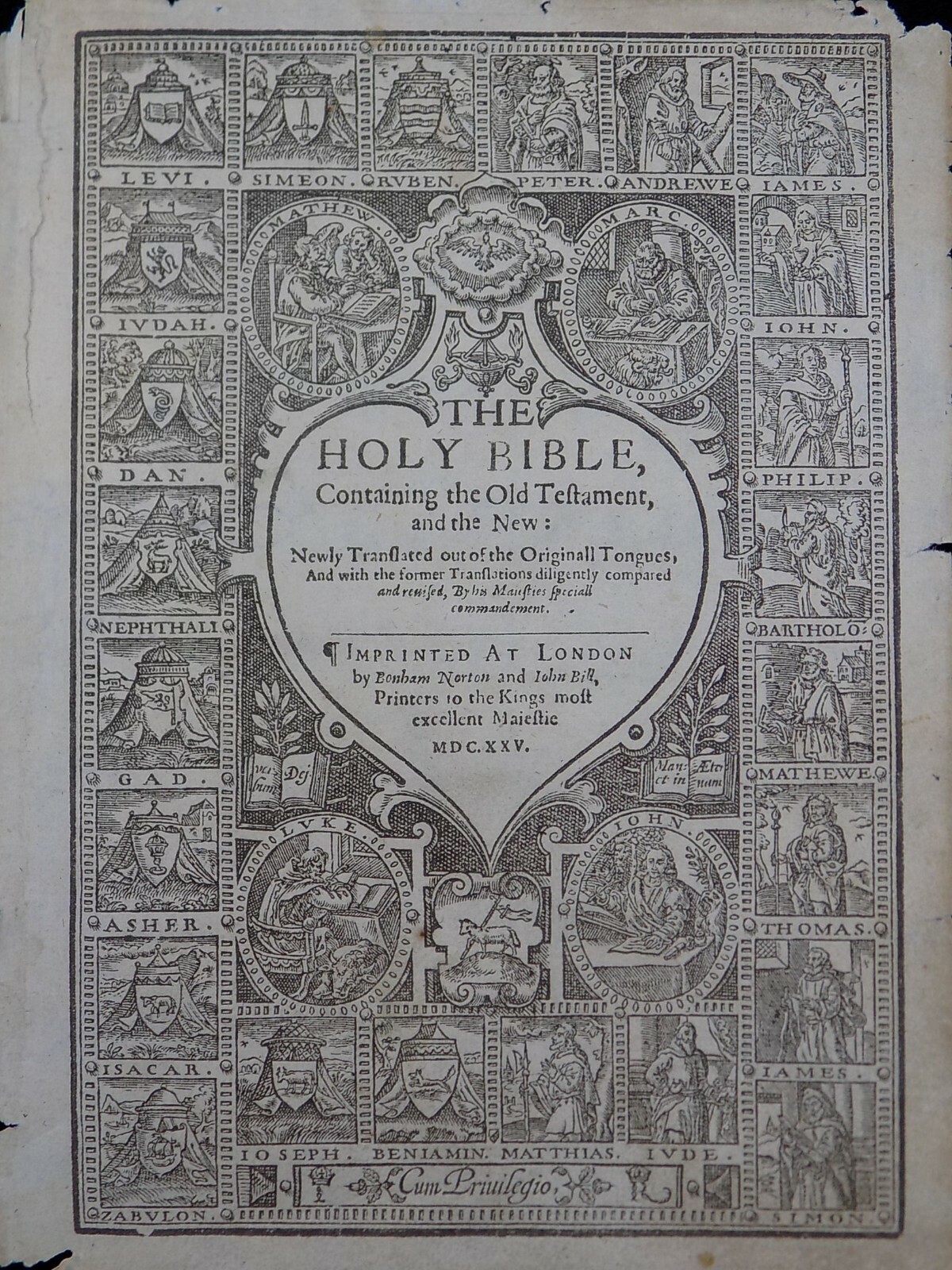 1625 KING JAMES BIBLE KJV LEAVES * YOU PICK* LAST PRINTED DURING THE KING’S LIFE
