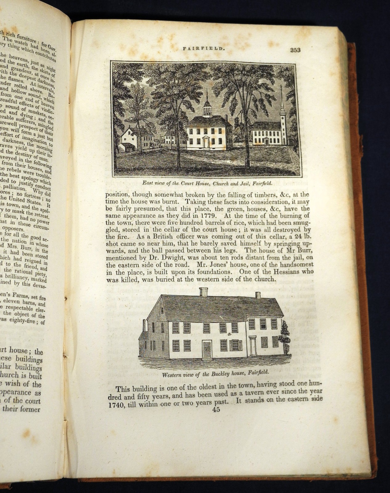 1838 Connecticut Historical Collections History Every Town John W. Barber w/ Map