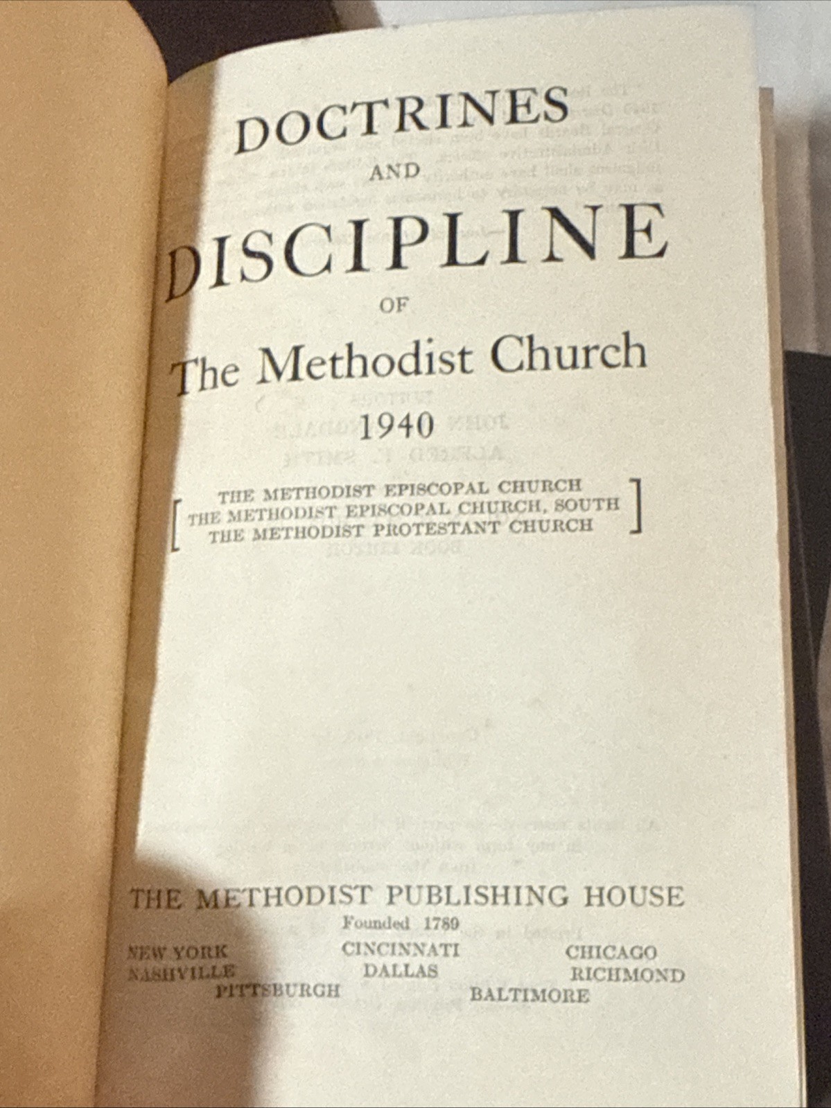 Antique Books Lot of 9: Discipline of The Methodist Church 1904-1952