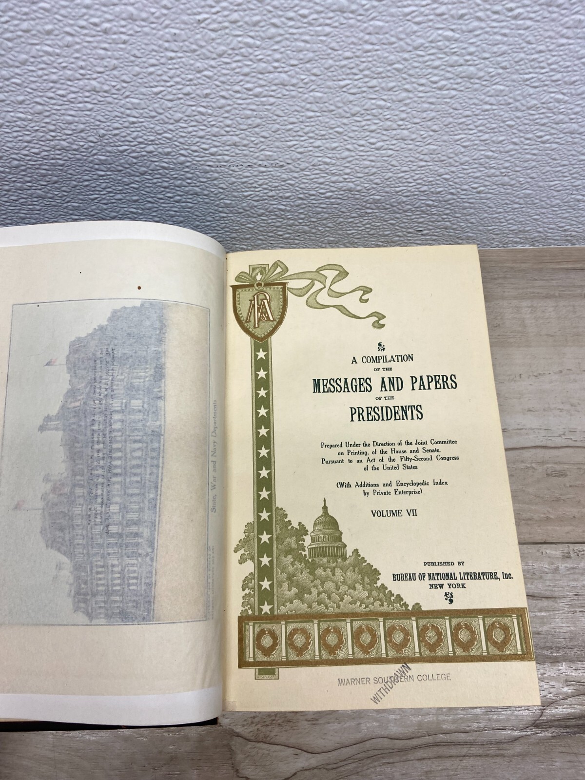 1897 A Compilation Of Messages And Papers Of The Presidents Vol.7 Leather Cover