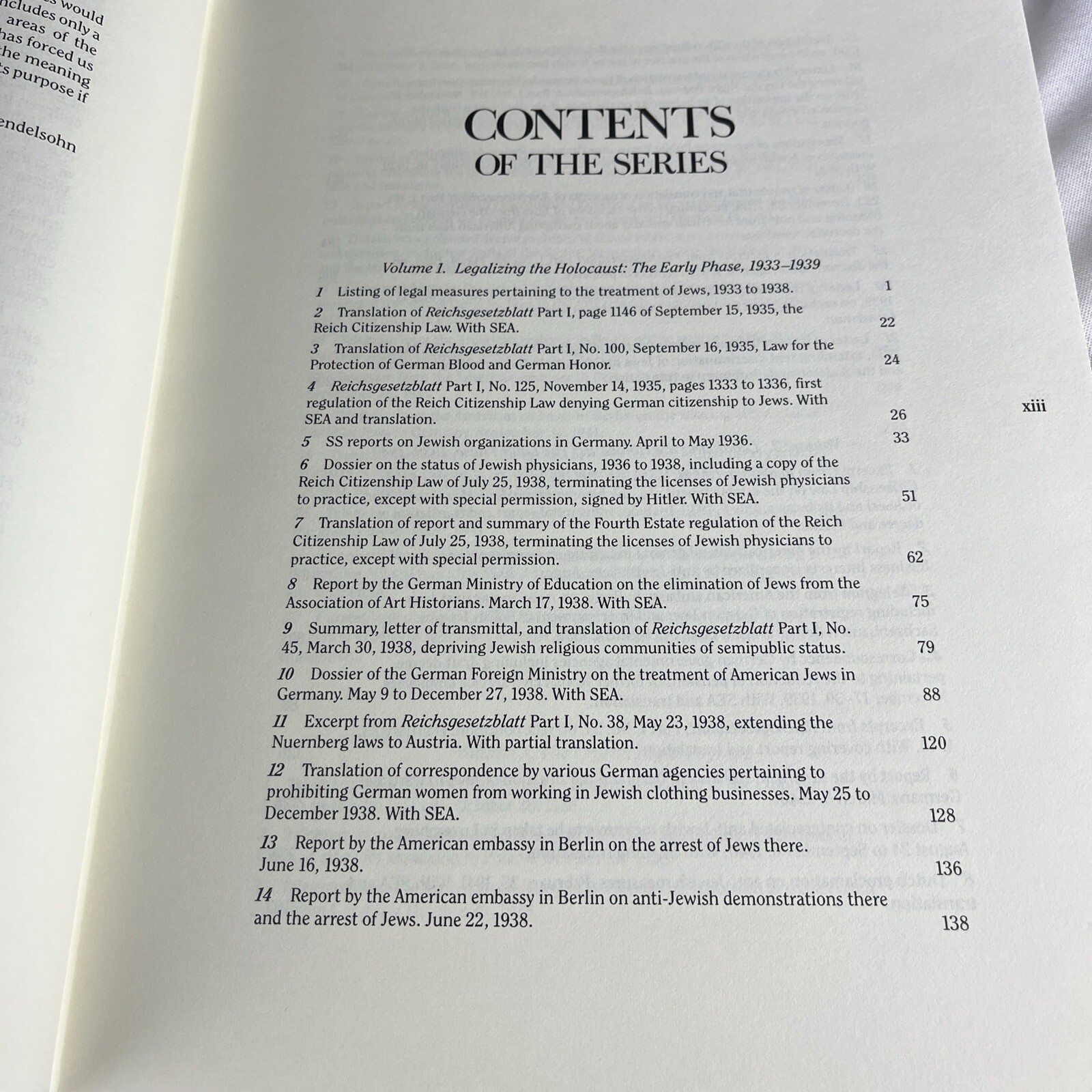 The Holocaust – Selected Documents in Eighteen Volumes – John Mendelsohn – 1982