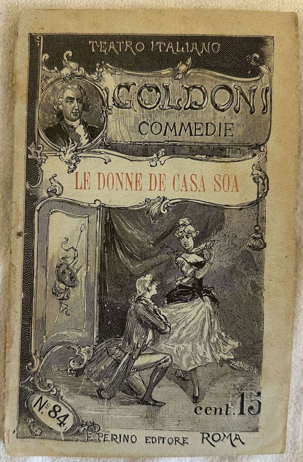 Italian Teatro Carlo Goldoni 1893 Les Femmes De Maison Soa 2 Laser Edward Perino