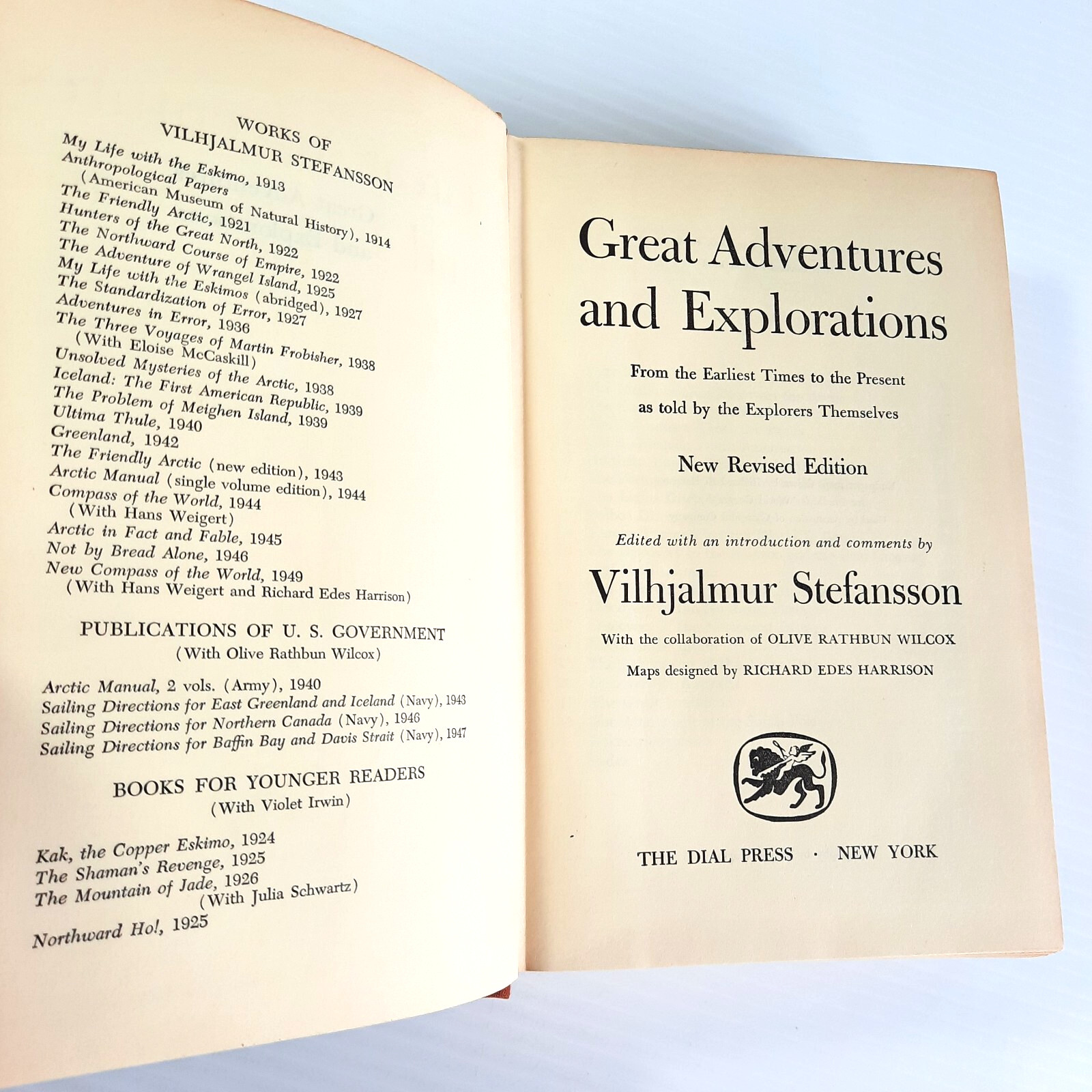 1952 Travel History Great Adventures and Explorations Maps Narrative HCDJ