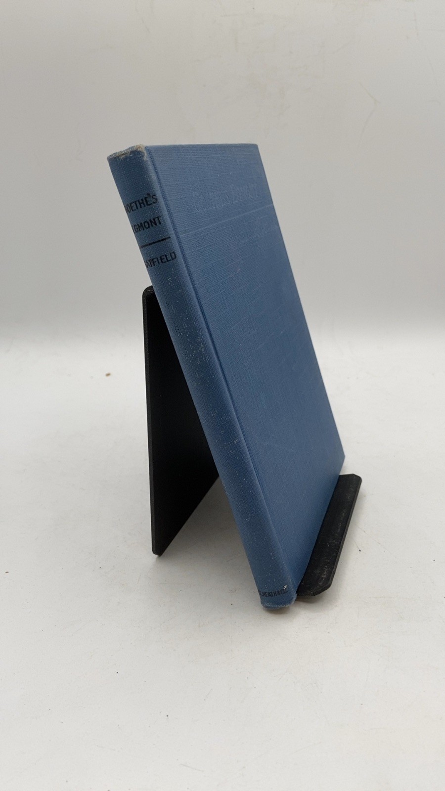 Goethe’s Egmont Johann Wolfgang von Goethe Hardcover 1904